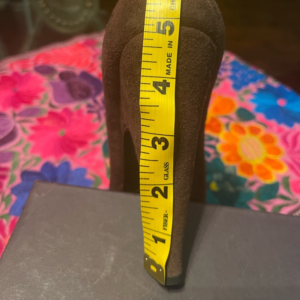 PRADA Sz 38 Brown Suede 8-8.5 US - Picture 7 of 9